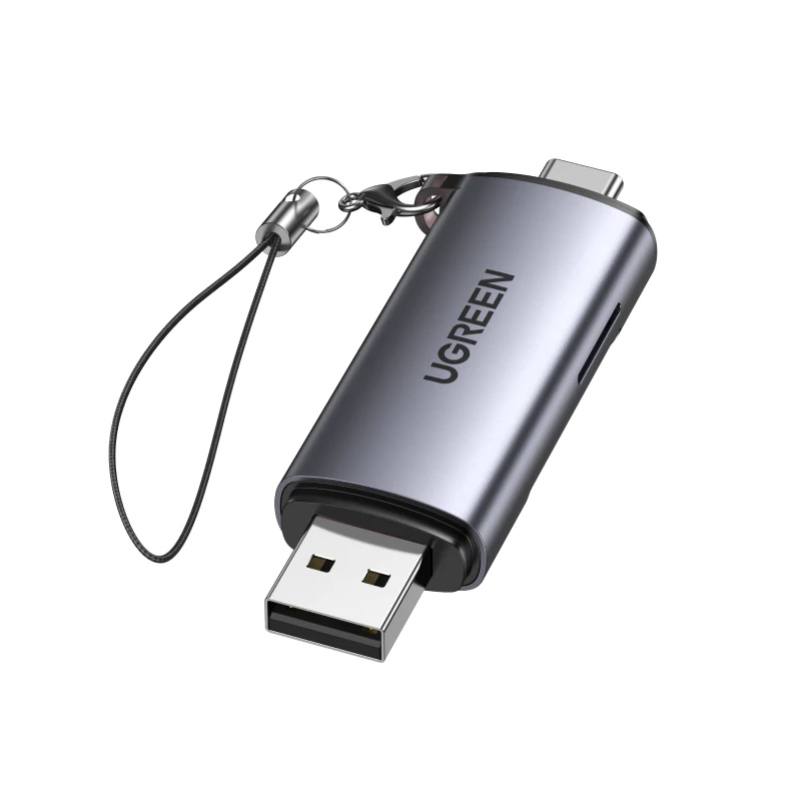Adaptador UGREEN USB-C a HDMI/ 2 USB 3.0/ lector de tarjeta/ PD