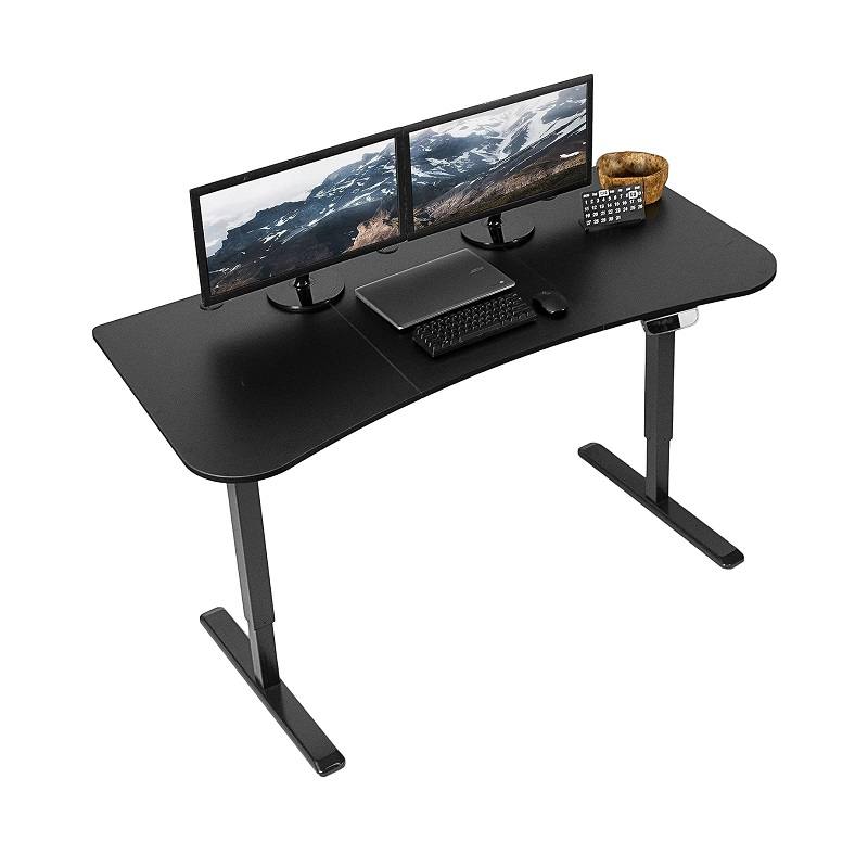 FLEXISPOT Escritorio esquinero de doble motor en forma de L, para  computadora eléctrica de pie, escritorio de pie y oficina en casa  ajustable, mesa de