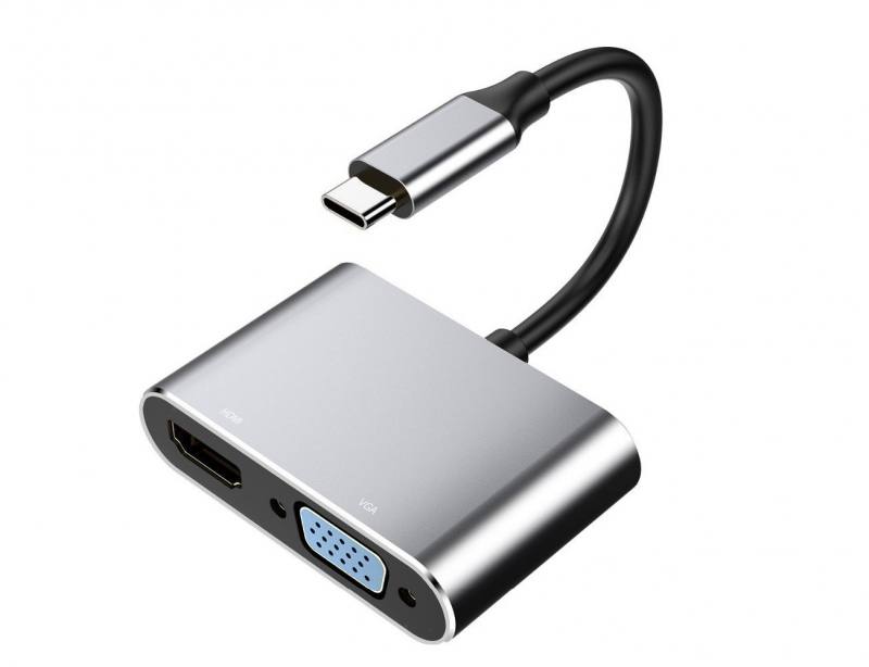 PTYTEC Computer Shop - Adaptador Multiple USB Tipo C A HDMI 5 En 1 (HDMI,  USB 3.0 X 2, Tipo-c, LAN)