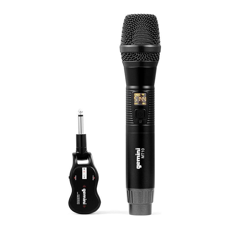 Sistema de micrófono inalámbrico en diadema y solapa - GMU-HSL100 - MaxiTec