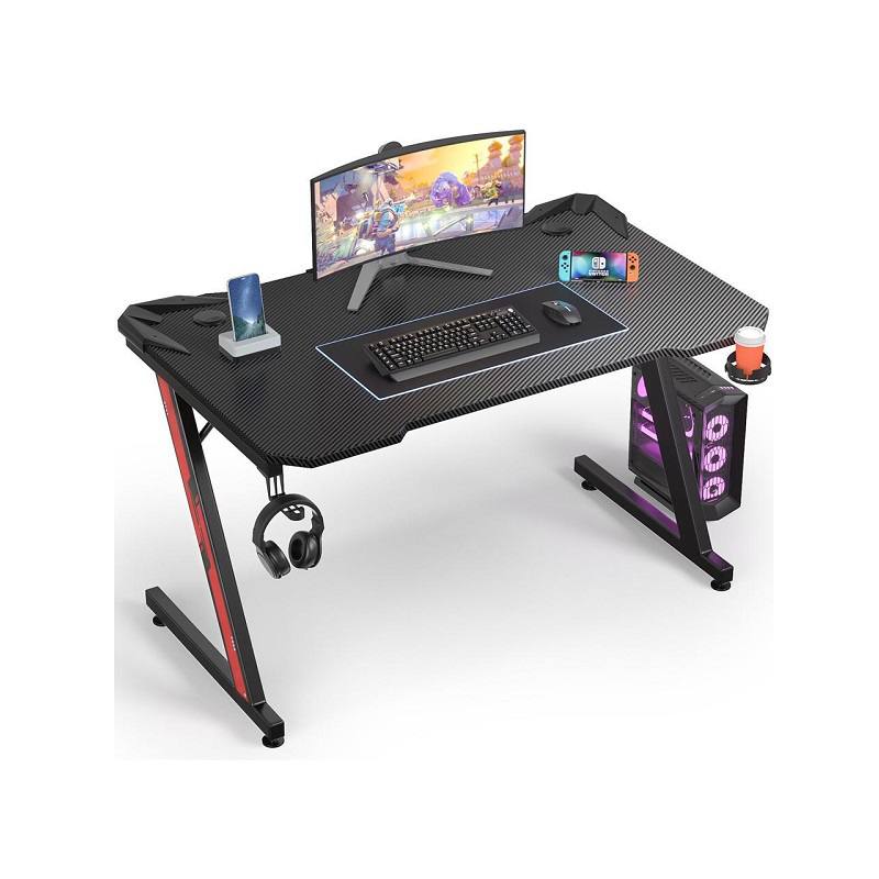 PTYTEC Computer Shop - Escritorio Gaming HOMALL, diseño en L de 51, base  para monitor extraíble