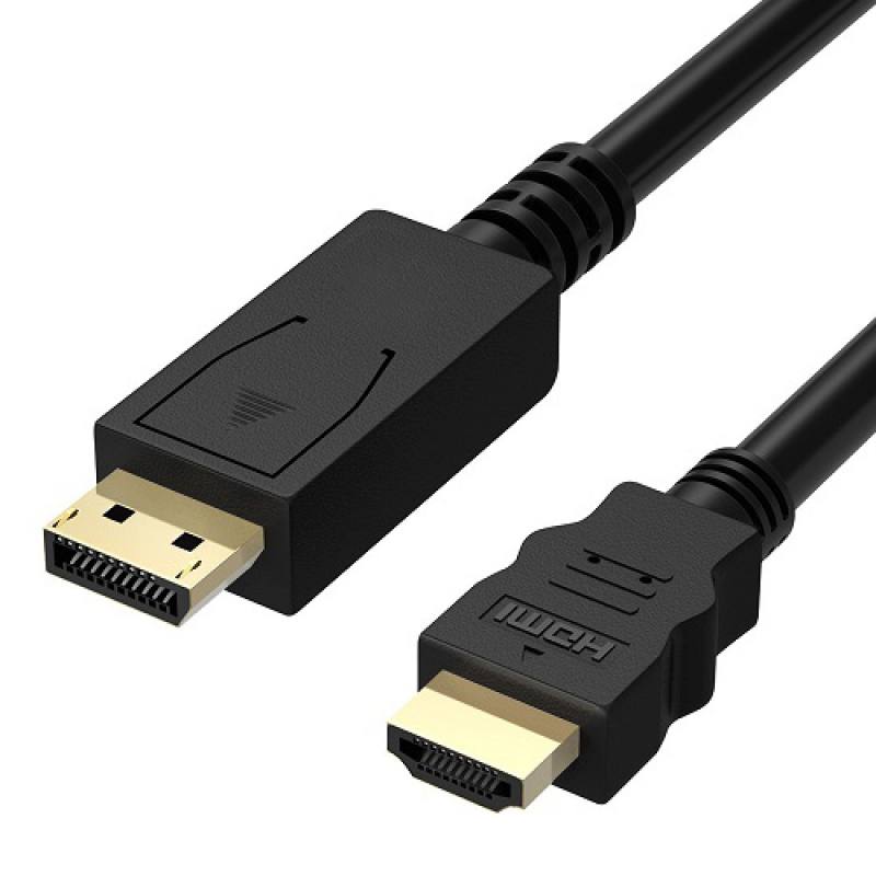 PTYTEC Computer Shop - Cable DisplayPort-HDMI FOSMON - 1.8 metros / 6pies,  un solo sentido