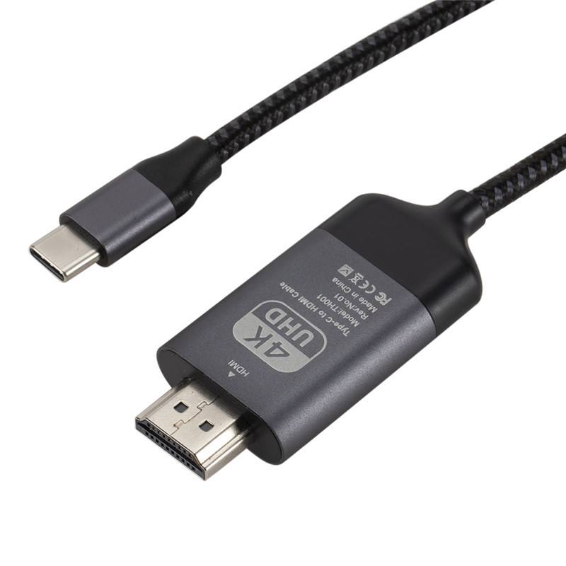 PTYTEC Computer Shop - Cable USB Tipo C a HDMI, 4K x 2K, 60Hz, HDTV, 2M,  Negro