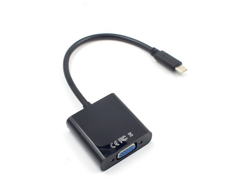 PTYTEC Computer Shop - Adaptador USB tipo C (macho) a VGA